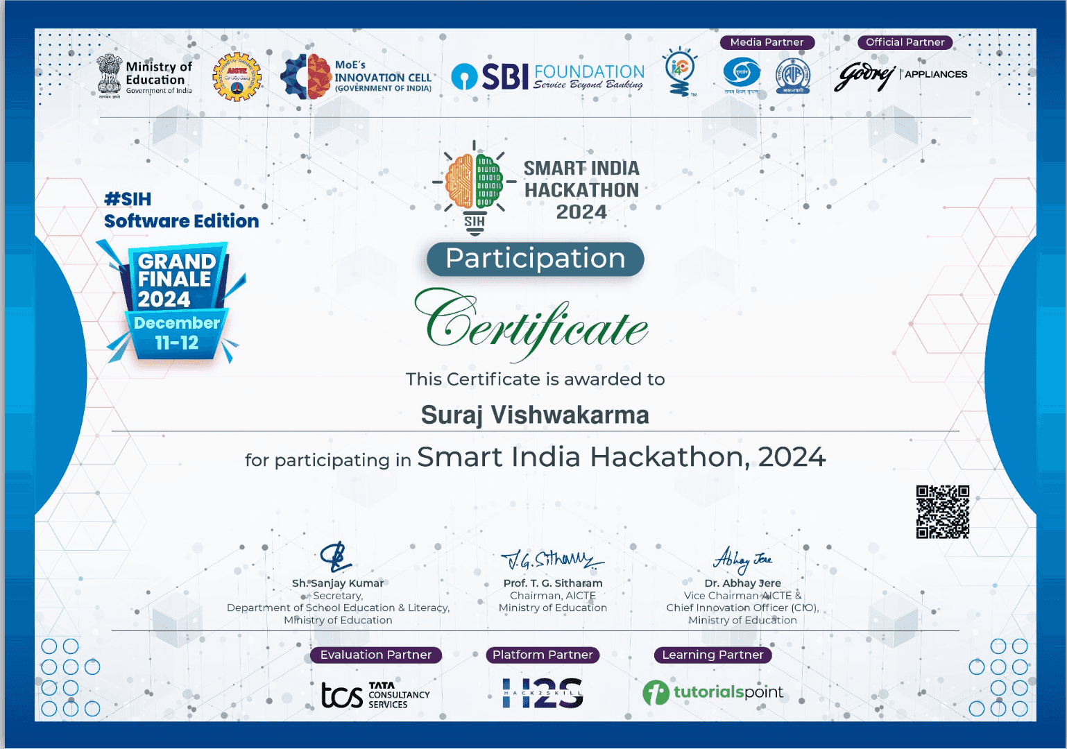 Smart India Hackathon 2024 - Team at LPU